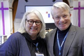 Wurden in die Kirchenleitung gewählt: Uta Schütte-Haermeyer und Ralf Henning Krause. Foto: EKvW